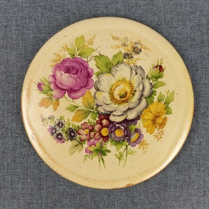 Vintage French Ceramic Floral Trivet image 8