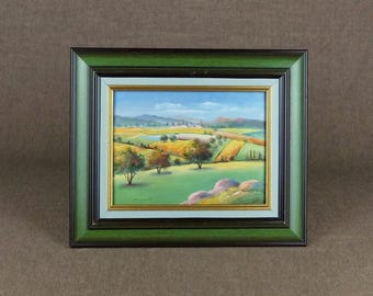 Vintage French Original PROVENCE Landscape Oil Painting