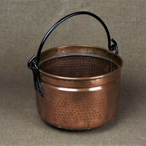 Vintage French Copper Cauldron image 7