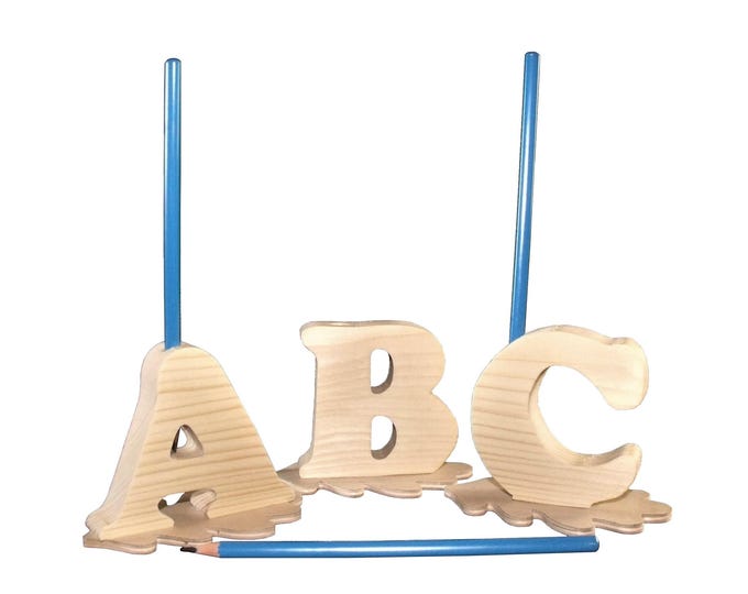 Featured listing image: INITIAL Pencil Holder, Personalised Gift, Letters A-Z