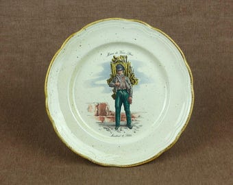 Vintage French Collector Plate - "Métiers de Vieux Paris"