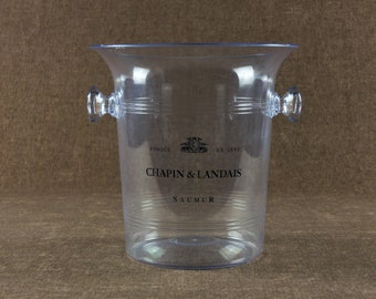 Vintage French CHAPIN & LANDAIS Plexiglass Champagne Bucket