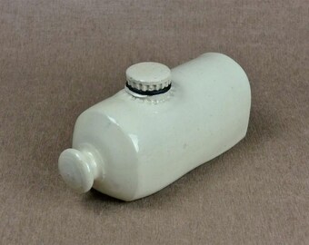 Antique French Stoneware Bed Warmer