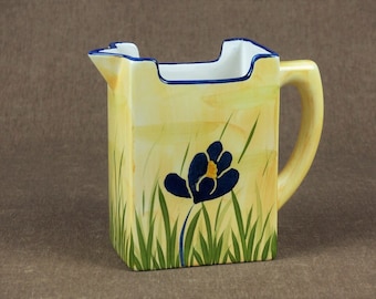 Vintage French Hand-Painted Pitcher