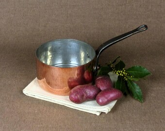 Vintage French LARGE Professional Quality Copper Pan