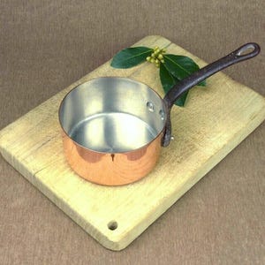 Small Vintage French Copper Saucepan
