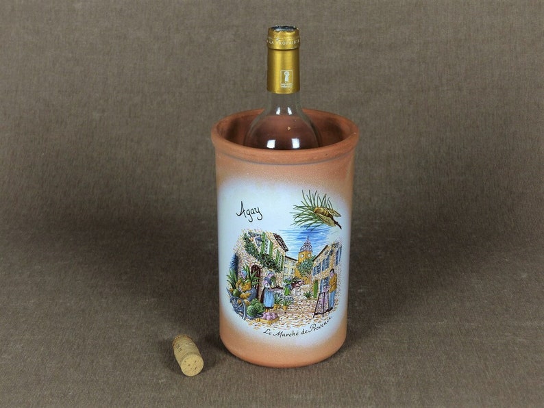 Vintage French PROVENCE Terracotta Brique à Vin Wine Cooler image 1