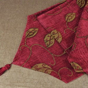 Vintage French Velvet & Satin Table Runner image 2