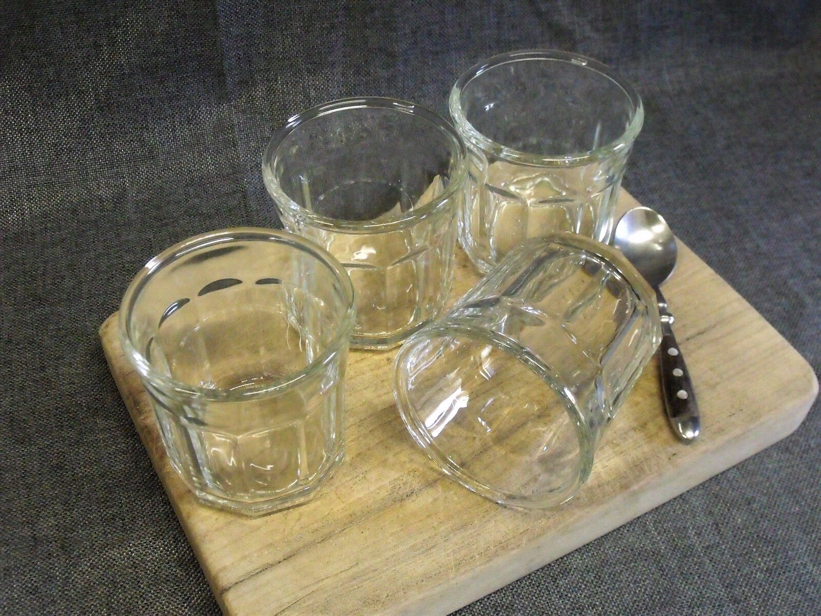 Set of 4 Vintage French Jelly Jars