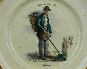 Vintage French Collector Plate - "Métiers de Vieux Paris"