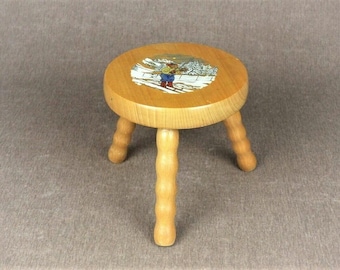 French TEDDY BEAR Stool for Kids