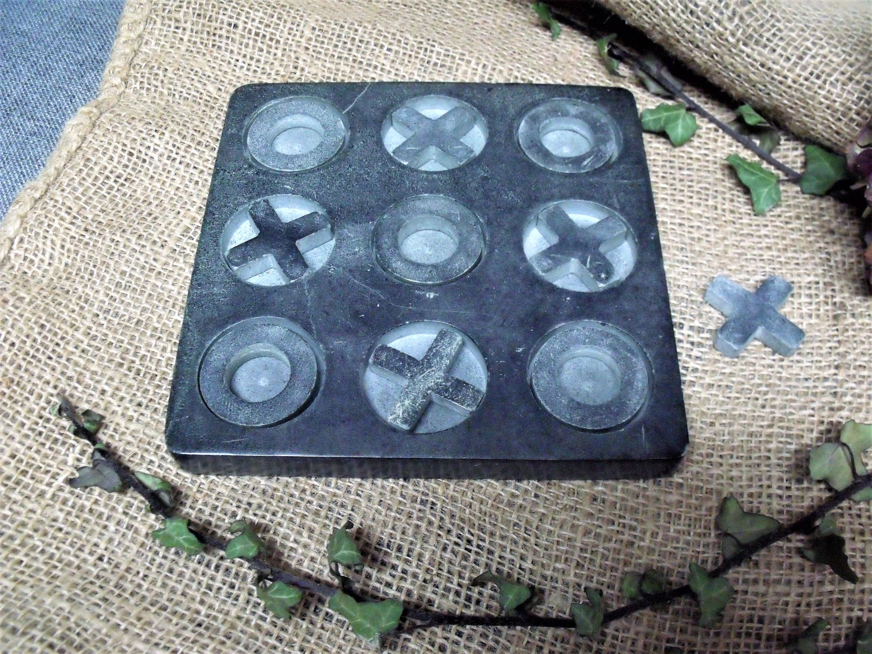 marble noughts and crosses set