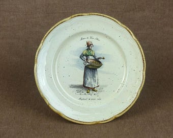 Vintage French Collector Plate - "Métiers de Vieux Paris"