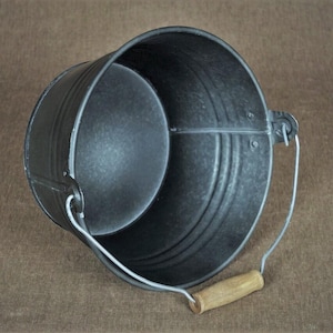 French Farmhouse Zinc Bucket Planter