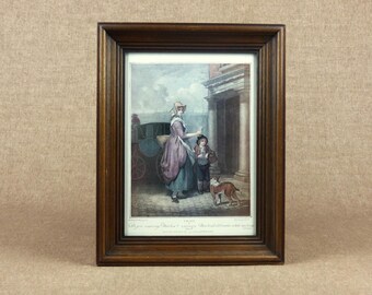 Vintage Collectible Engraving - FRANCIS WHEATLEY "Cries of London" series - Do You Want Any Matches?