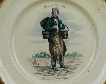 Vintage French Collector Plate - "Métiers de Vieux Paris"