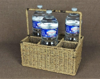 Vintage French Farmhouse Bottle Carrier