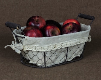 Retro French Wire Kitchen Basket