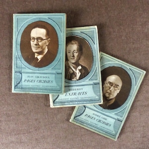 Trio of Vintage French  Books &quot;Classiques Illustrés&quot;  Librairie Hachette Paris
