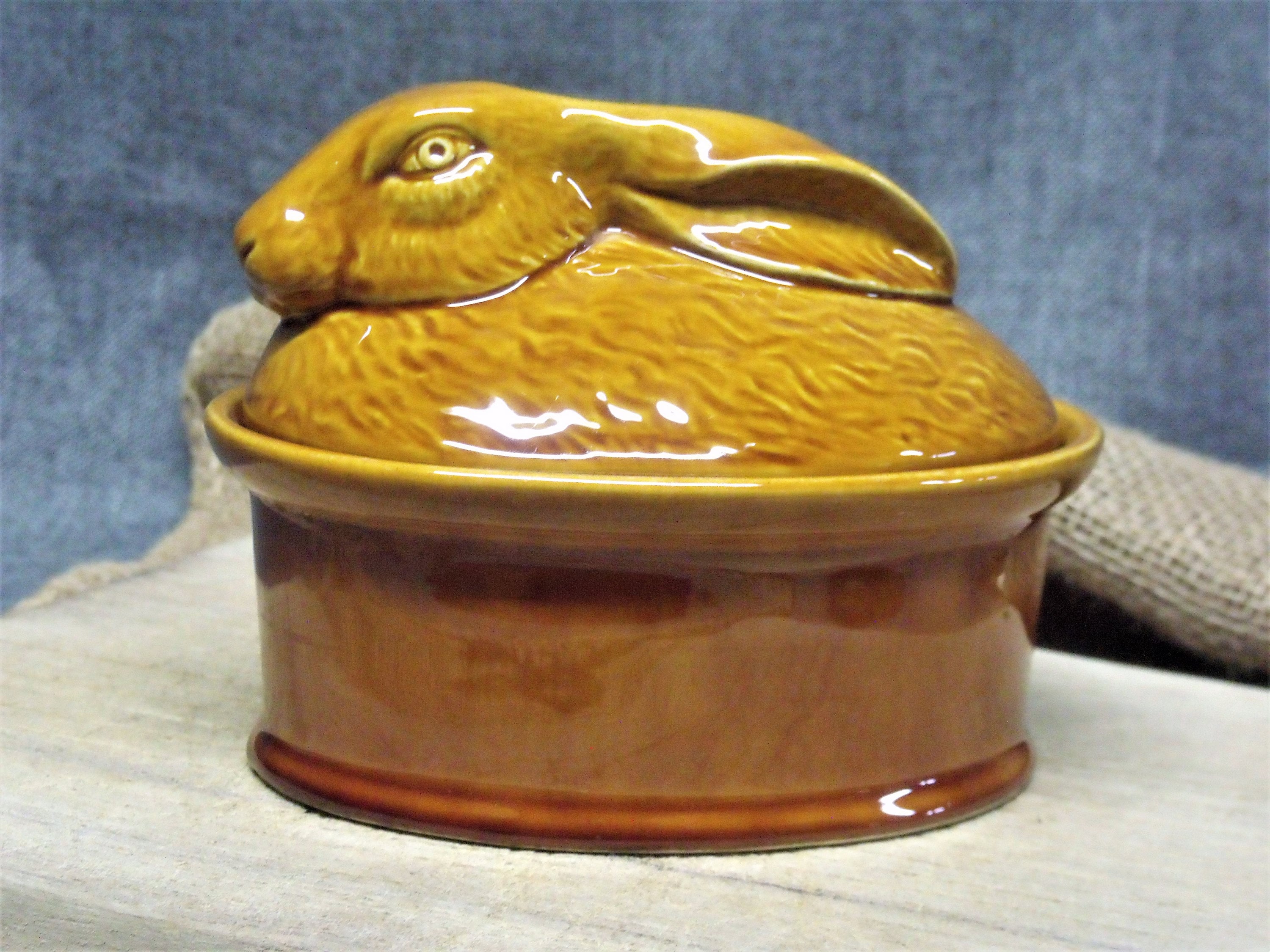 Vintage French Wild Hare Terrine Dish