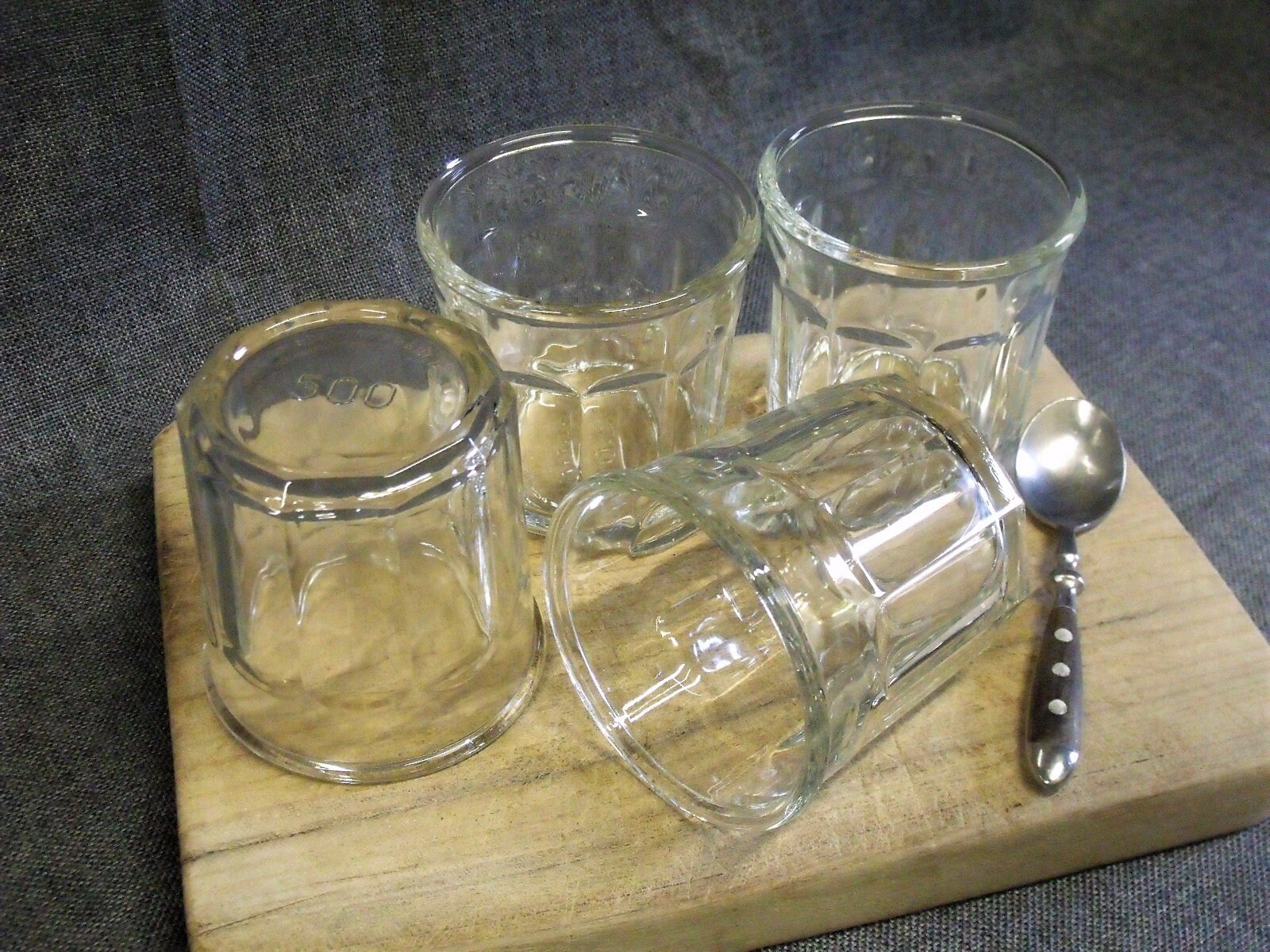 Set of 4 Vintage French Jelly Jars