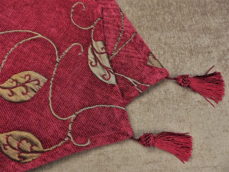 Vintage French Velvet & Satin Table Runner image 4