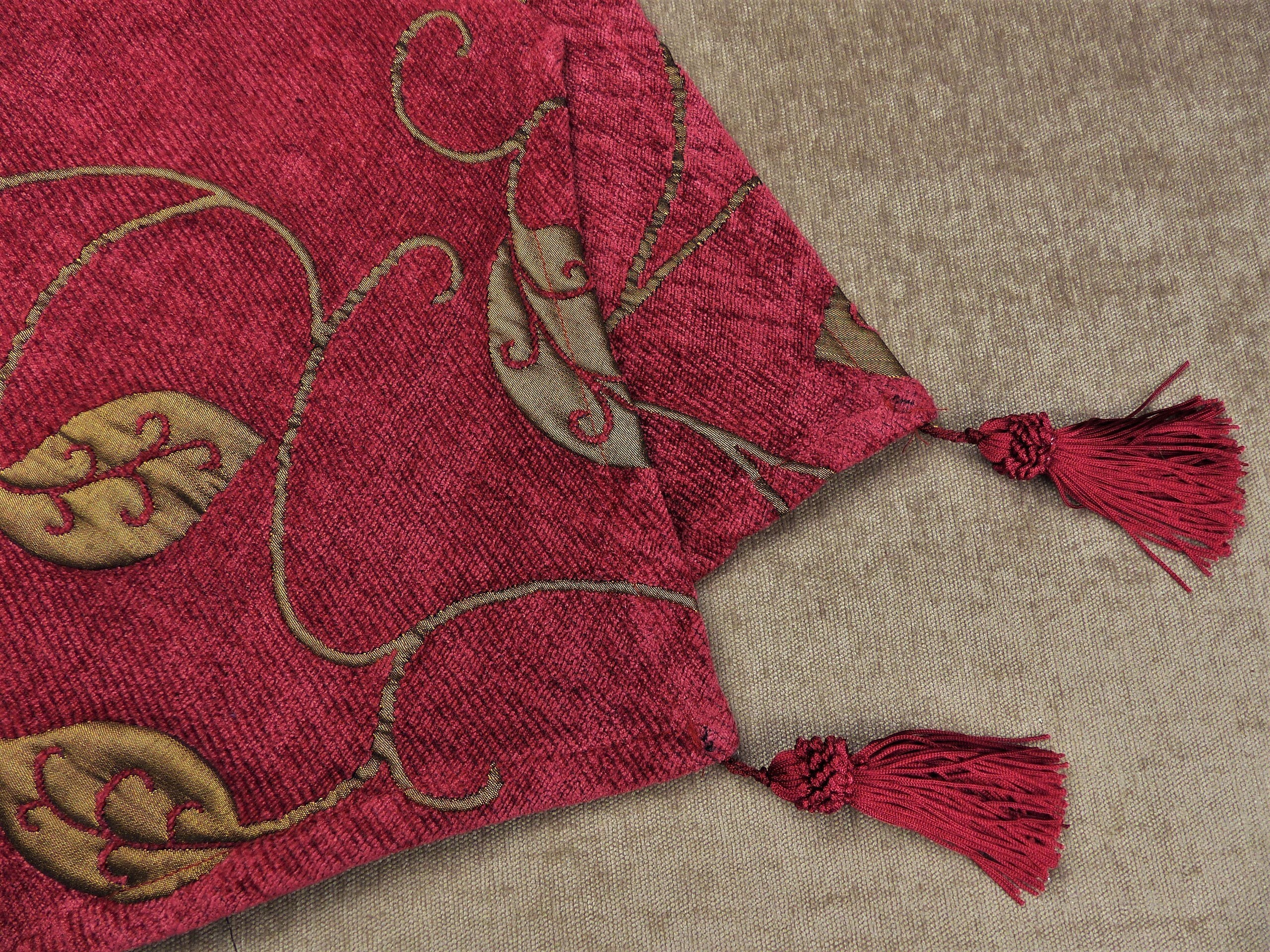 Vintage French Velvet & Satin Table Runner