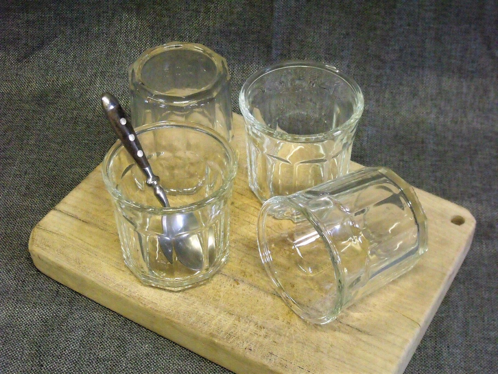 Set of 4 Vintage French Jelly Jars