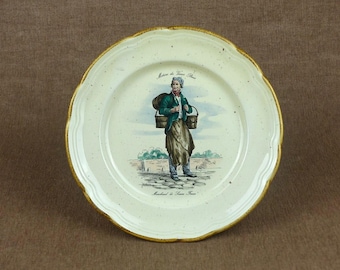 Vintage French Collector Plate - "Métiers de Vieux Paris"