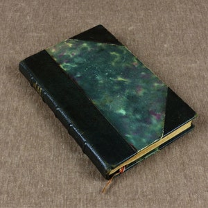 Vintage French Marbled Leather Book - &quot;Le Pêché du Monde&quot;