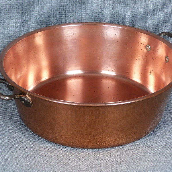 Vintage French Copper Preserve Pan