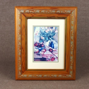 Still Life with Flowers and Fruit - Vintage French Art Print