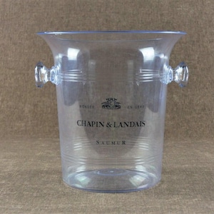 Vintage French CHAPIN & LANDAIS Plexiglass Champagne Bucket