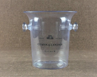 Vintage French CHAPIN & LANDAIS Plexiglass Champagne Bucket