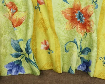 Vintage French Floral Brocade DOOR CURTAIN