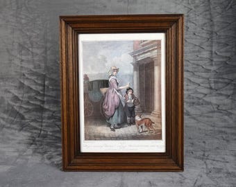Vintage Collectible Engraving - FRANCIS WHEATLEY "Cries of London" series - Do You Want Any Matches?