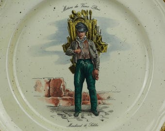 Vintage French Collector Plate - "Métiers de Vieux Paris"