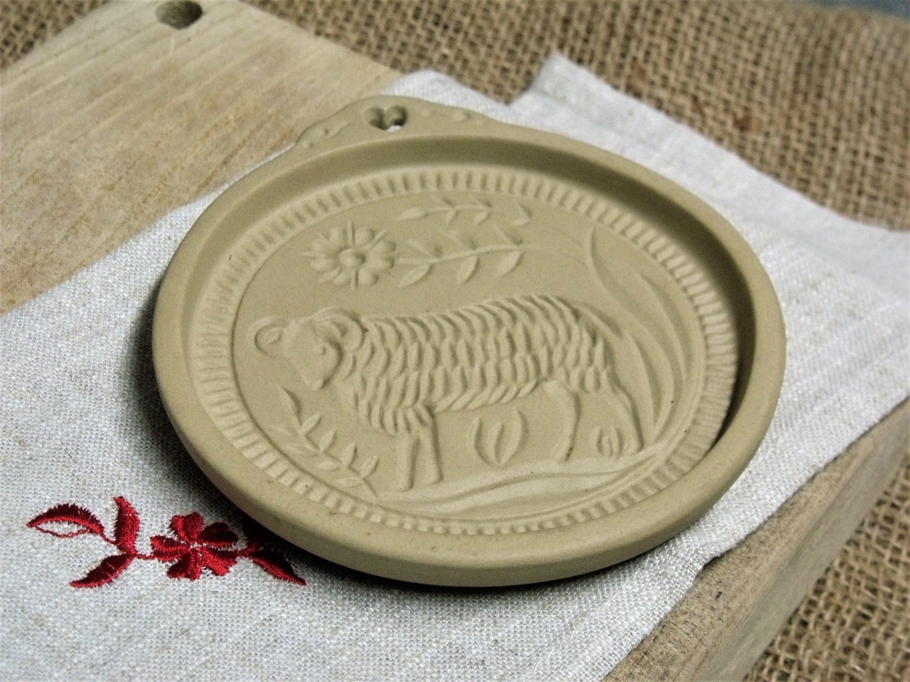 Vintage Stoneware Cookie Mold