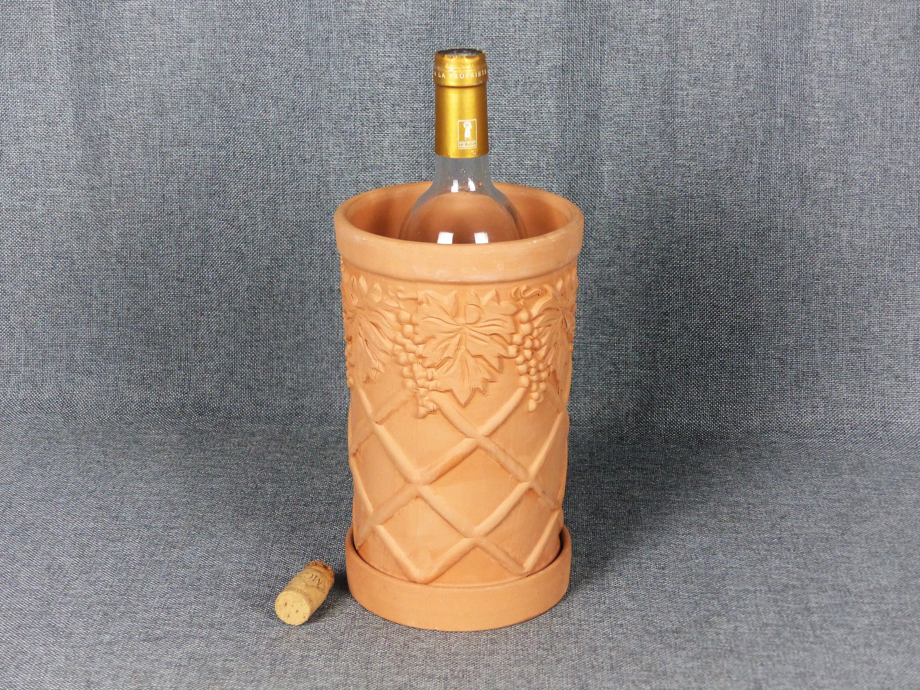 Millésime Français Terracotta Brique à Vin Wine Cooler