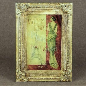 Retro French ART DECO Canvas Print - PARIS
