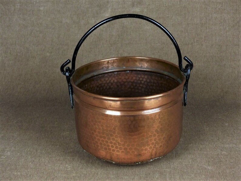 Vintage French Copper Cauldron image 2