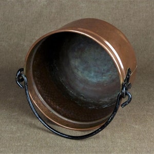 Vintage French Copper Cauldron image 3