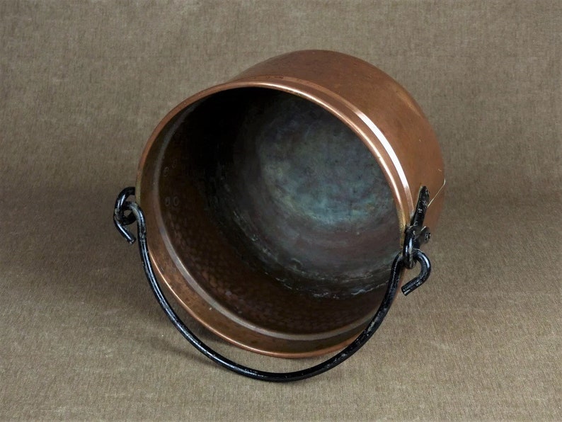 Vintage French Copper Cauldron image 3