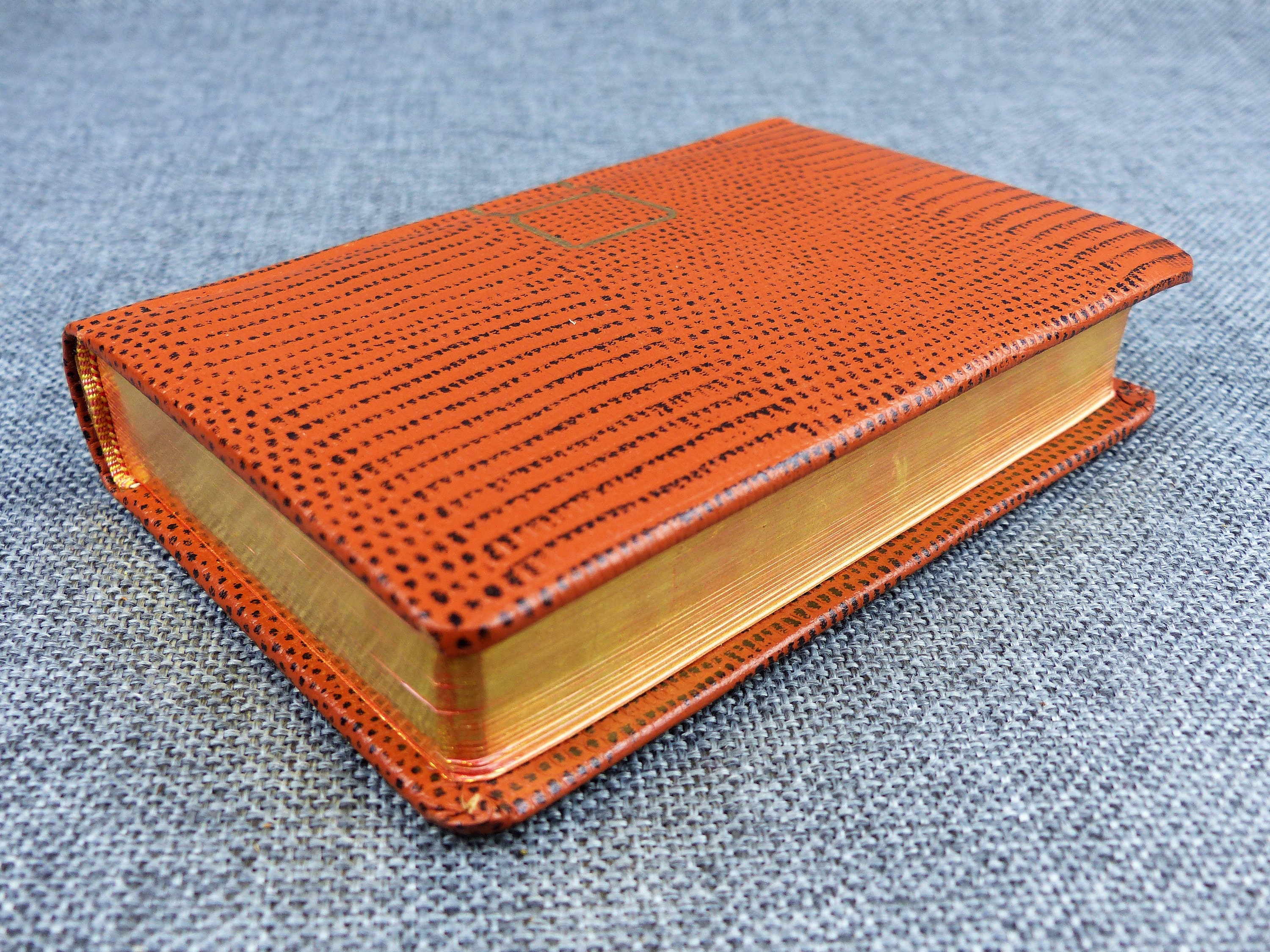 Vintage French Leather Bound Prayer Book MisselVespérel des