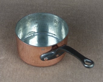 Vintage French MEDIUM Professional Quality Copper Pan