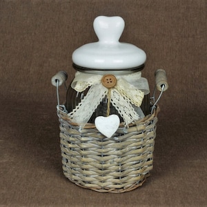 French &quot;Cottagecore&quot; Storage Jar
