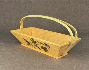 Rustic French Farmhouse Trug Basket