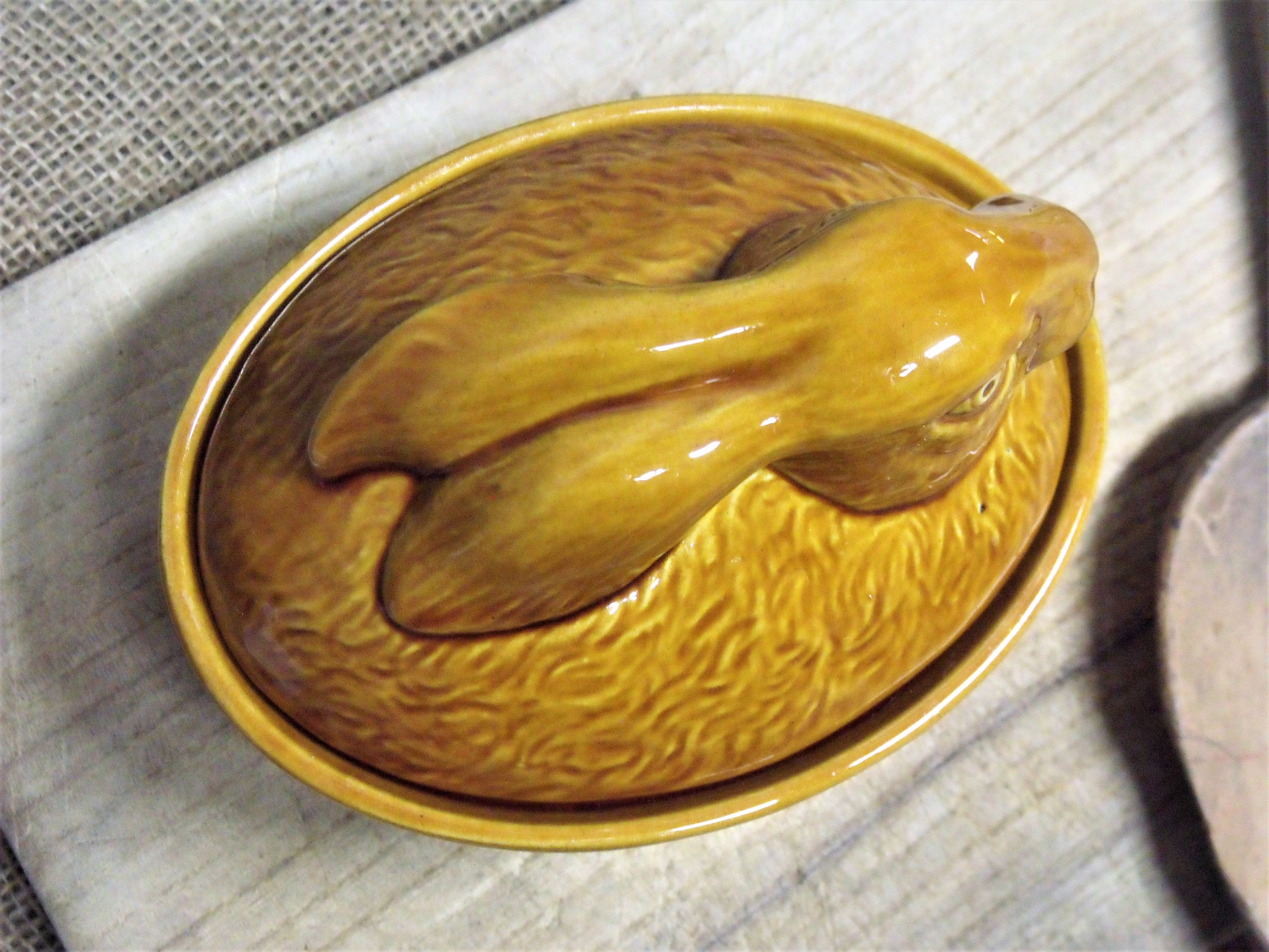 Vintage French Wild Hare Terrine Dish