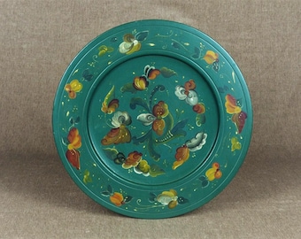 Hand Painted ROSEMALING Norwegian Plate