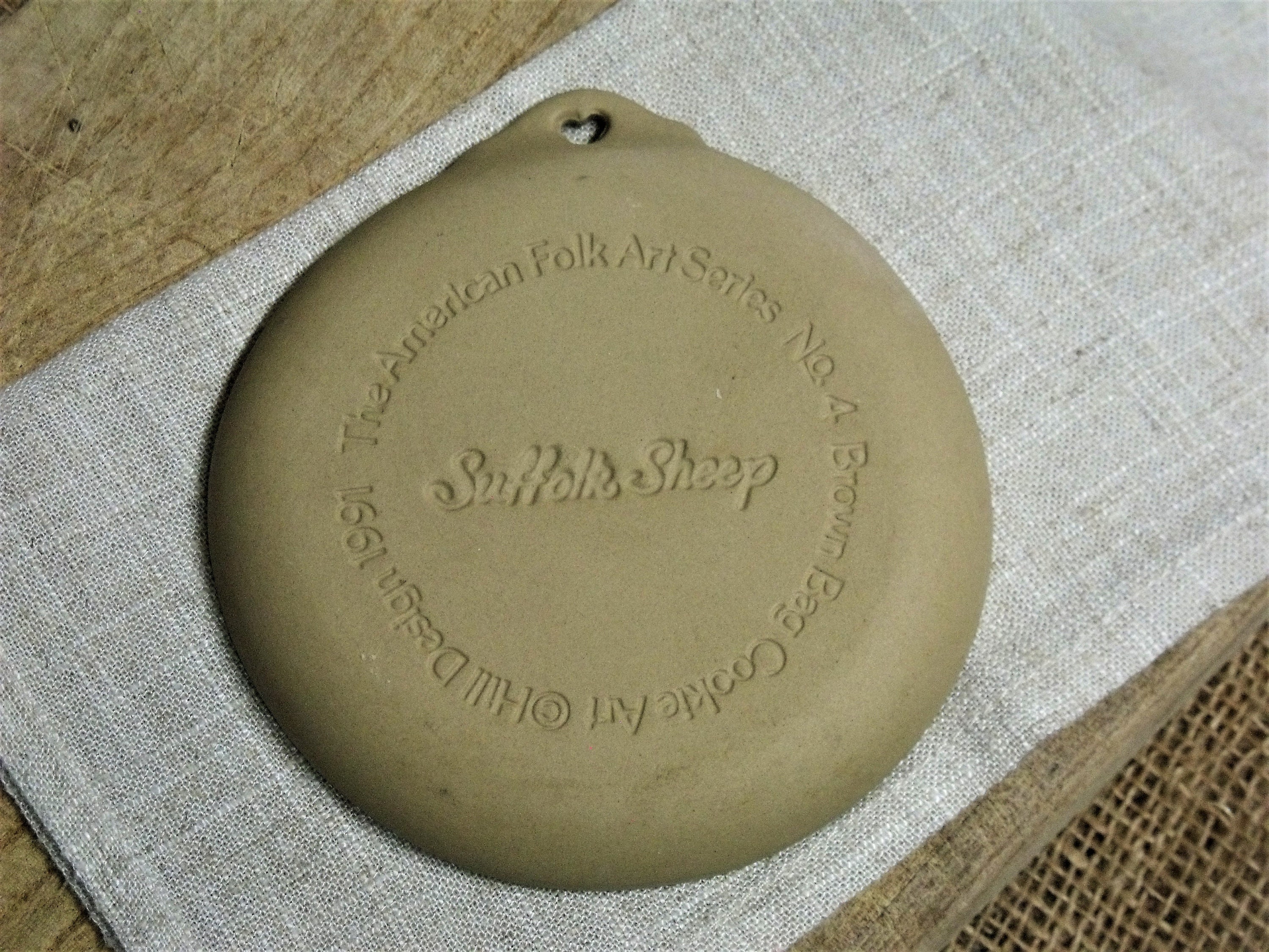 Vintage Stoneware Cookie Mold